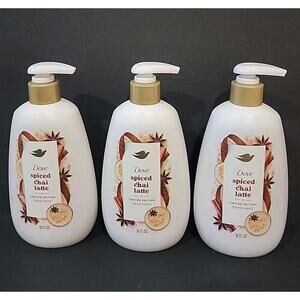 Dove Holiday Treats Spiced Chai Latte Hand Soap Limited Edition 12oz Lot Of 3